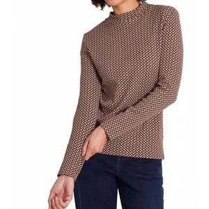 NEW TRANQUILLO retro knitted pullover sweater in brown